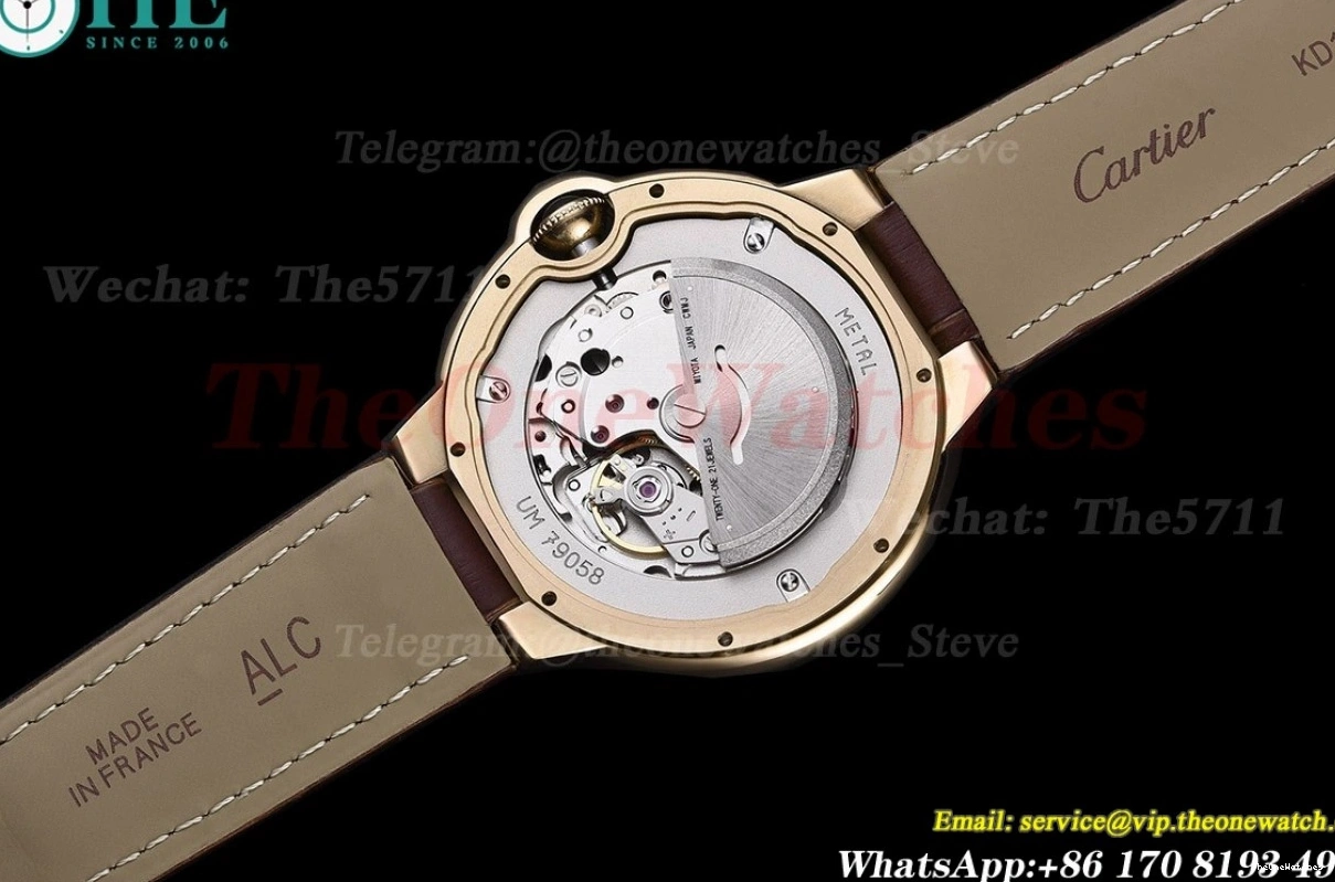 42mm GDF De Dial Cartier White LE MY8215 YG Ballon Bleu 1226